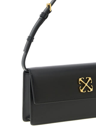 Bolso de hombro negro de poliéster