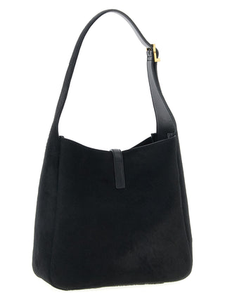 Bolso de hombro de becerro negro