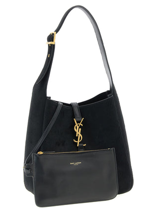 Bolso de hombro de becerro negro