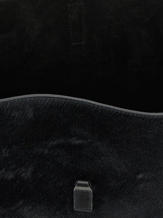 Bolso de hombro de becerro negro