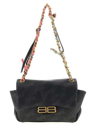 Black Leather Shoulder Bag