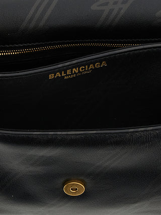 Black Leather Shoulder Bag