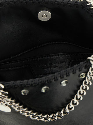 Bolso de mano de poliéster negro