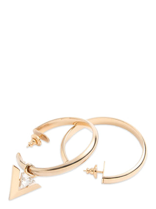 Gold Brass Earrings