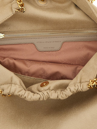 Beige Polyester Shoulder Bag