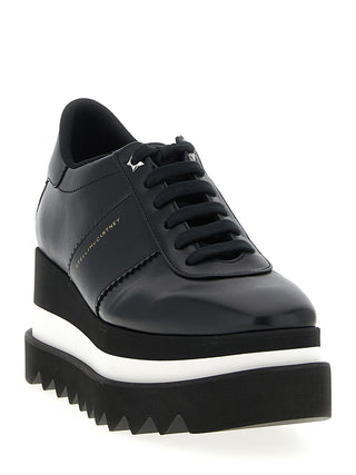 Black Polyethylene Wedge Sandals