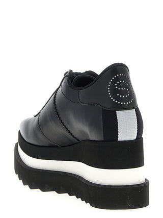 Black Polyethylene Wedge Sandals