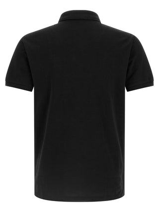 Black Cotton Polo Shirt