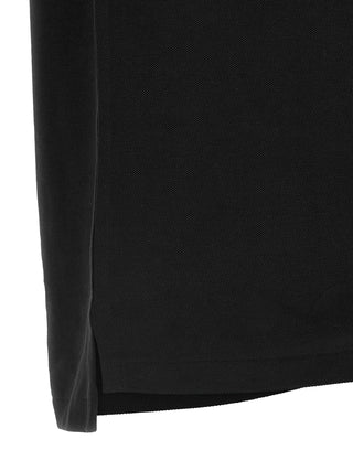 Black Cotton Polo Shirt