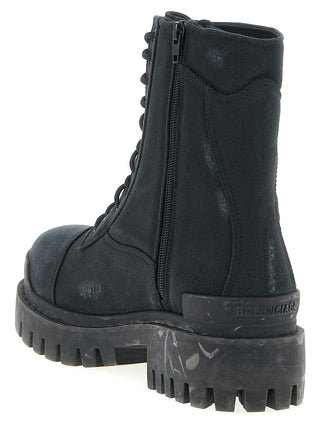 Black Cotton Chelsea Boots