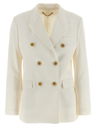White Polyester Blazer