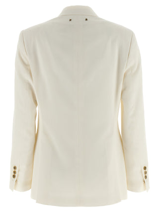 White Polyester Blazer