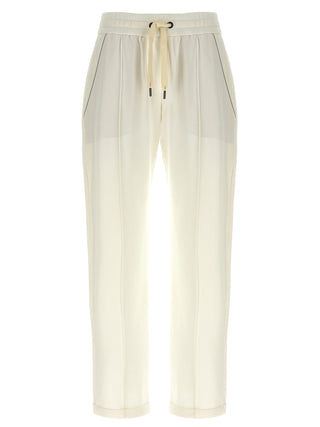 White Cotton Joggers (Workout Pants)
