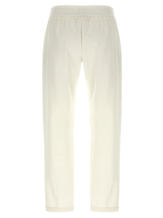 White Cotton Joggers (Workout Pants)