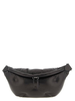 Black Lambskin Crossbody Bag