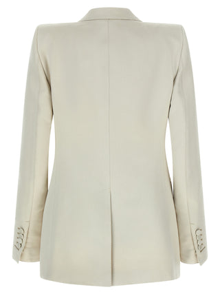 Blazer beige de algodón