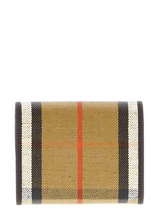Beige Cotton Cardholder