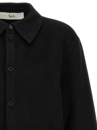 Black Wool Blouse
