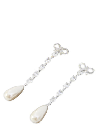 Pendientes de cobre plateado