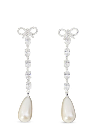 Pendientes de cobre plateado