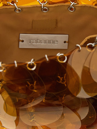 Orange Polyester Shoulder Bag