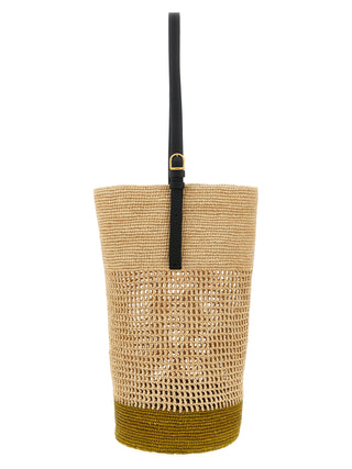 Beige Sisal Shoulder Bag