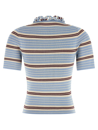 Blue Textile T-Shirt