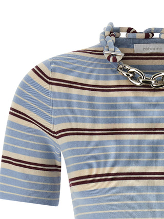 Blue Textile T-Shirt