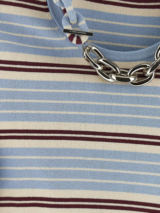 Blue Textile T-Shirt