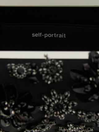 Black Polyester Clutch Bag