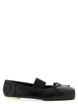 Black Calfskin Ballet Flats