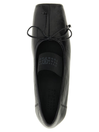 Black Calfskin Ballet Flats