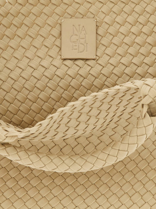Beige Neoprene Tote Bag
