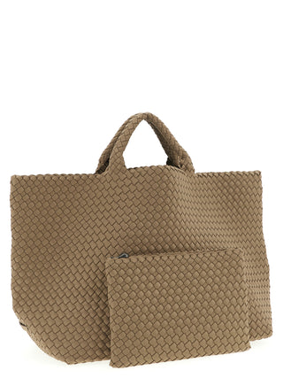 Beige Neoprene Tote Bag