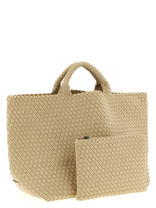Bolso tote de neopreno beige