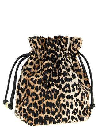 Brown Recycled Polyamide Clutch Bag
