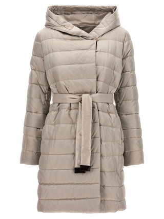 White Polyamide Full-Length Jacket