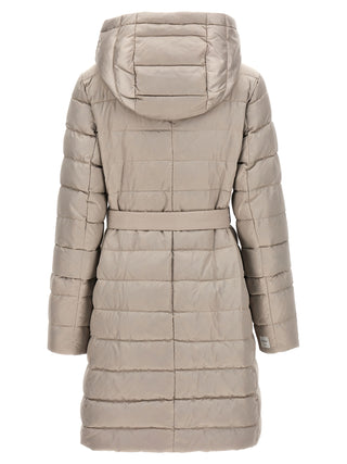 White Polyamide Full-Length Jacket