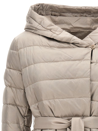 White Polyamide Full-Length Jacket