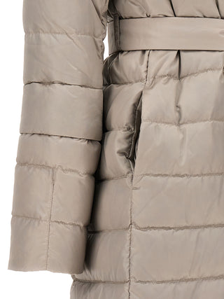 White Polyamide Full-Length Jacket