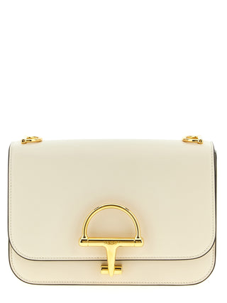 White Calfskin Shoulder Bag