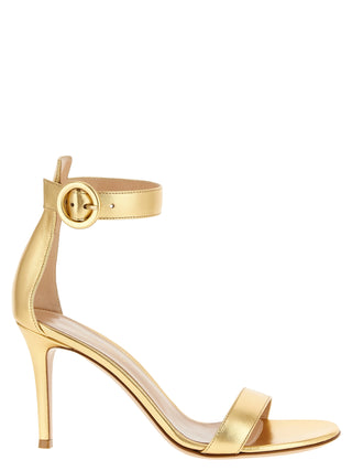 Multicolor Lamb Leather Stiletto Heel Sandals