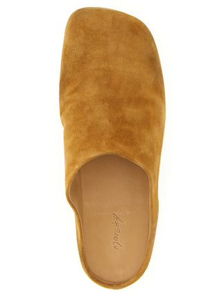 Brown Calfskin Clogs