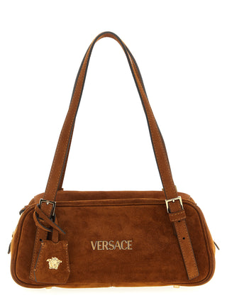 Brown Calfskin Shoulder Bag