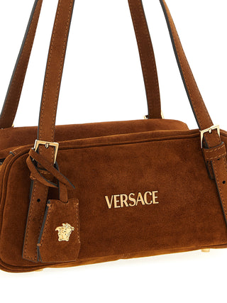 Brown Calfskin Shoulder Bag