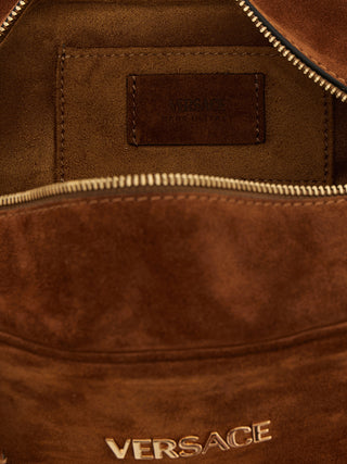 Brown Calfskin Shoulder Bag