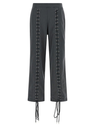 Pantalones casuales de algodón gris