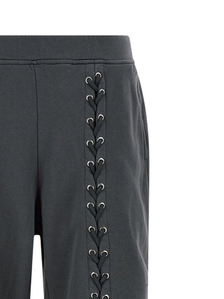 Pantalones casuales de algodón gris