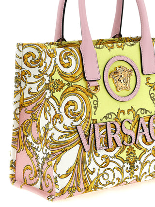 Bolsa tote multicolor de algodón