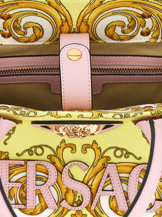 Bolsa tote multicolor de algodón